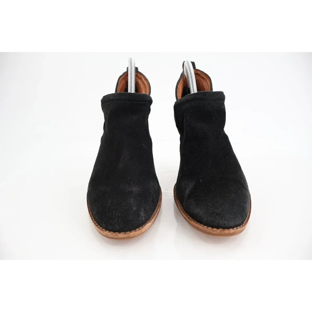Jeffrey Campbell Cromwell Ankle Boots Women's 9 Black Suede Pointed Toe Western